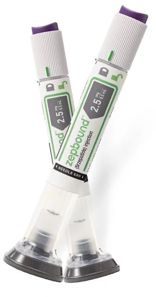 Zepbound® (tirzepatide) injection pen — brand-name reference image. Not sold by AvataCore.
